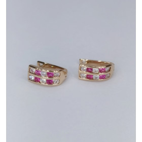 Сережки из красного золота 585* 